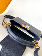 Capucines BB 21cm Bag Royal Blue Cowhide 251675