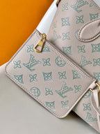 LV Blossom 20cm Bag Beige mix Green Cowhide 251989