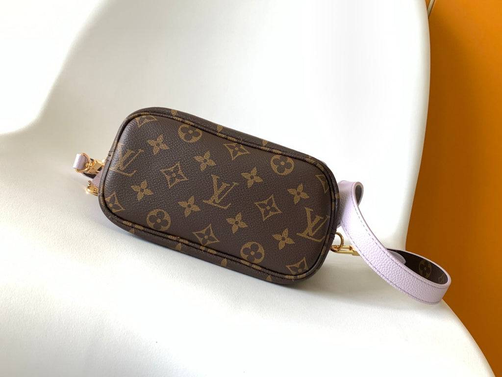 Neverfull 24 Bandoulière Inside Out BB Misty Lilac Calfskin