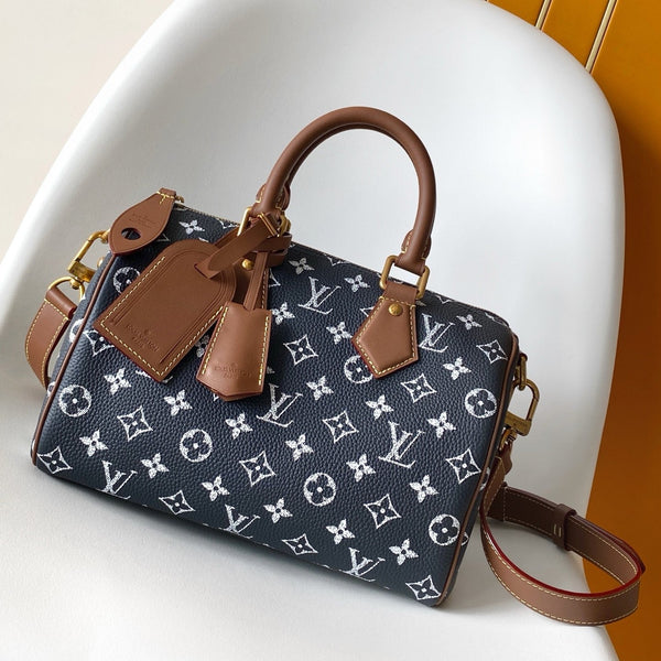 LV Speedy P9 Bandoulière 25cm Monogram Calfskin GHW