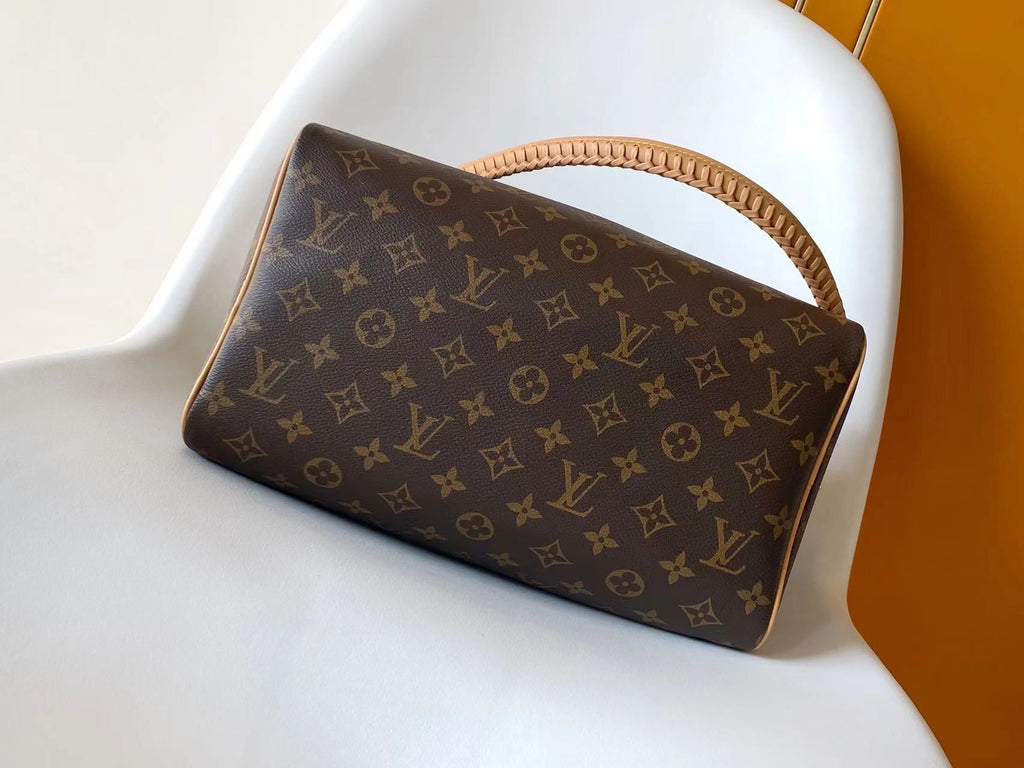LV Speedy Soft 30 Boho Brown Green Monogram Canvas GHW