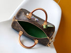 LV Speedy Soft 30 Boho Brown Green Monogram Canvas GHW