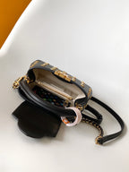 LV x TM Capucines Mini 21cm Black Taurillon Cowhide & Metallic Studs GHW