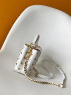LV x TM Capucines Mini 21cm White Taurillon Cowhide & Metallic Studs GHW