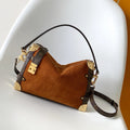 LV Side Trunk MM 23.5cm Brown Suede Canvas