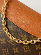 LV M26398 Saint Germain BB Brown Monogram Leather & Coated Canvas