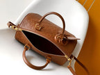 LV M28662 Speedy Soft 30 Bag Brown Monogram Empreinte Leather