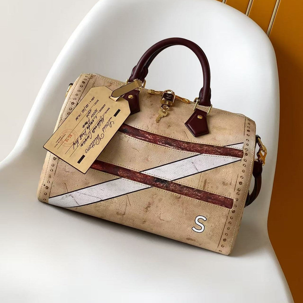 LV Speedy Soft 30 Beige Coated canvas