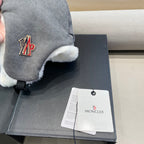 AVATOR HAT IN STEEL GRAY CORDUROY AND FLEECE-LINED 434983