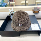 BUCKET HAT IN MOCHA BROWN FLEECE 435039