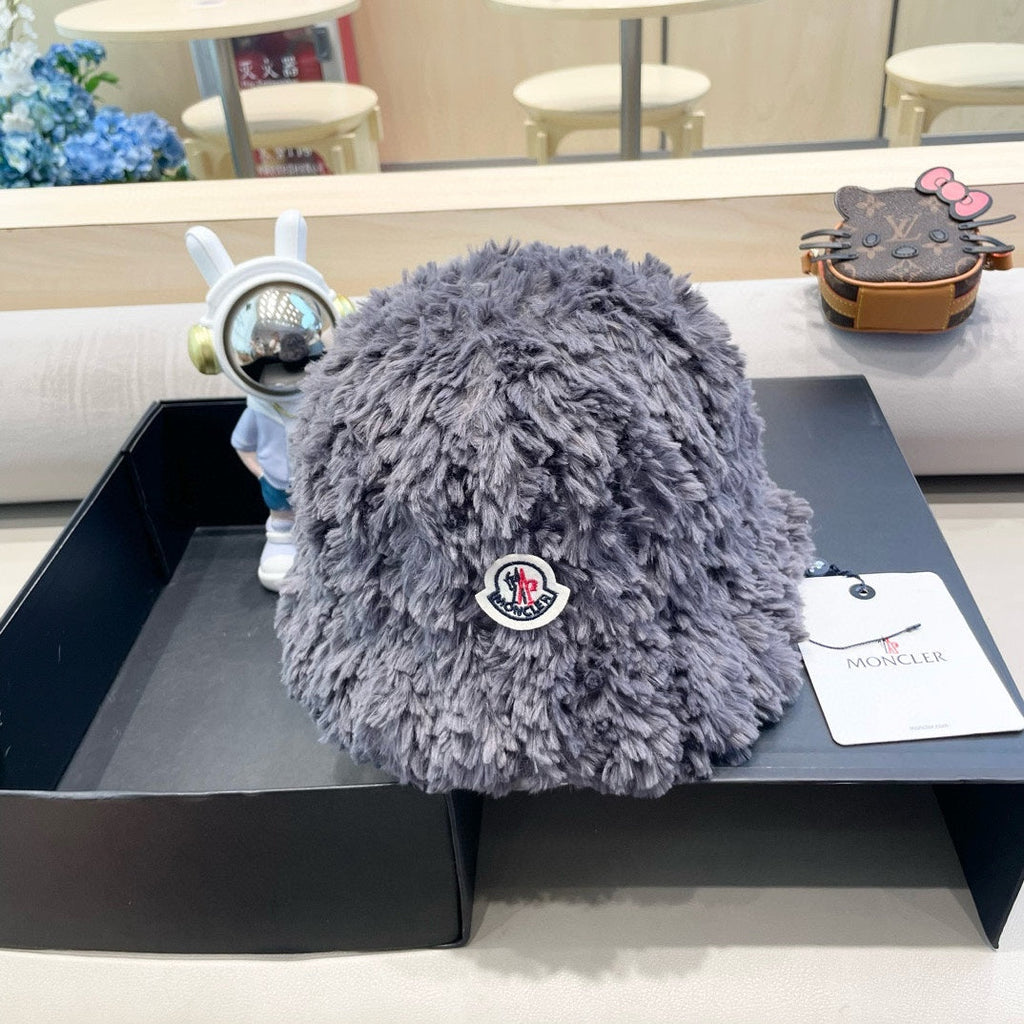 BUCKET HAT IN SLATE GRAY FLEECE 435041