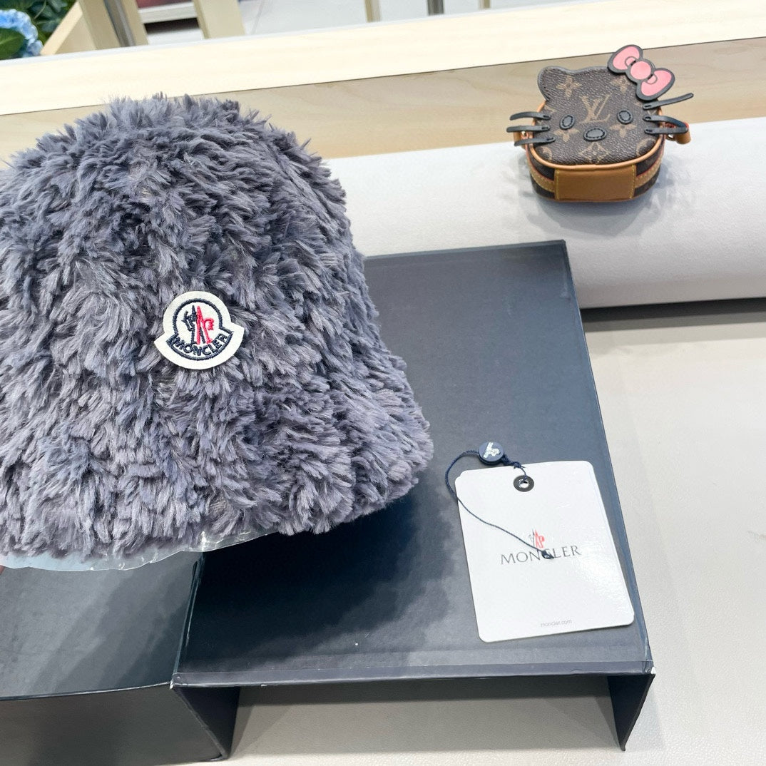 BUCKET HAT IN SLATE GRAY FLEECE 435041