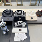 BEANIE HAT IN STELL GRAY MIX BLACK CASHMERE 436732