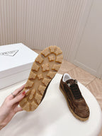 PRA FADED SUEDE SNEAKERS CHOCOLATE