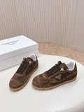 PRA FADED SUEDE SNEAKERS CHOCOLATE