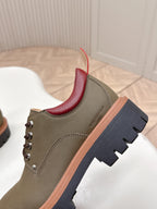 LV 26s Remix Derby Khaki Green Nuckbuk Cowhide 595413