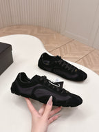 Prada 26ss German Training Black Suede Re Nylon 644207