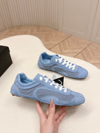 Prada 26ss German Training Light Blue Suede Re Nylon 644210