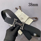 HM Buckle H Belt 38mm Calfskin 187197
