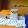 LV M15033 Porte-Cartes Magnet Gray Yellow Monogram Glow Canvas & Cowhide