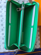 LV Zippy Wallet Horizontal Bamboo Green Taurillon Monogram leather