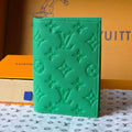 LV M25992 Pocket Organizer Wallet Bamboo Green Taurillon Monogram leather