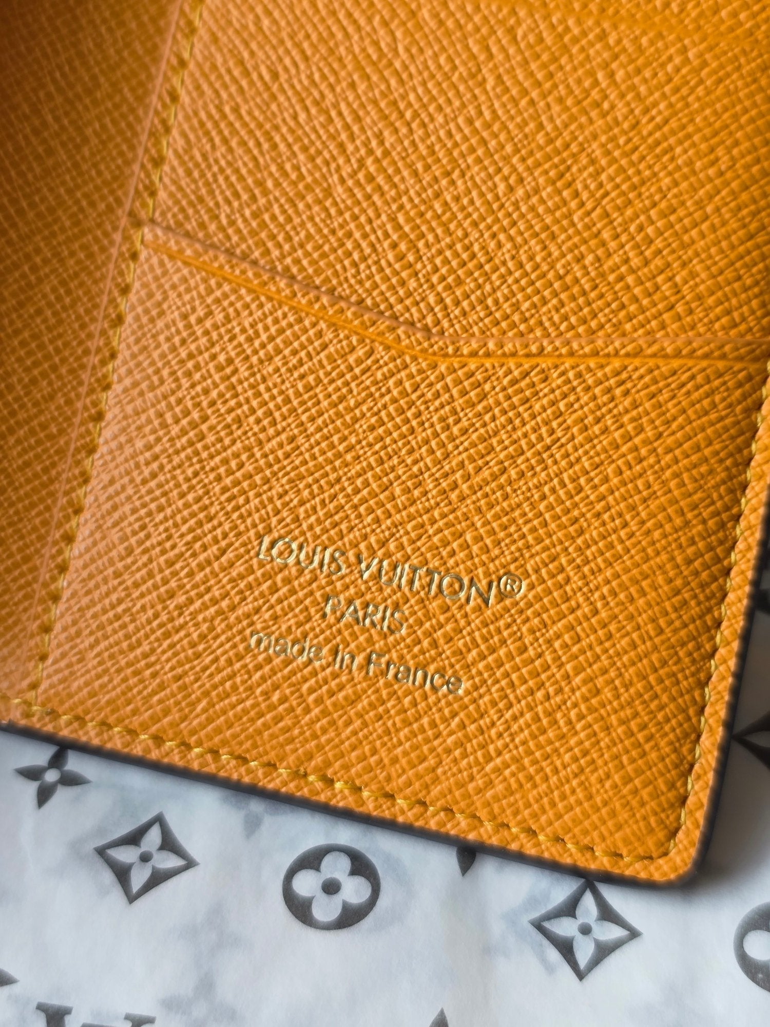 LV Pocket Organizer Dark Blue Teal Green Cowhide