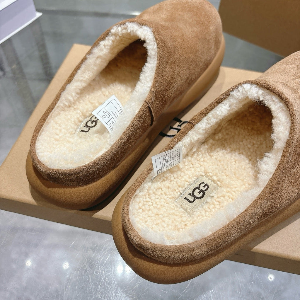 UGG Classic Ultra Mini Mule Brown Wool Suede 518886