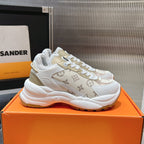 LV Run 55 Sneaker 50mm Beige Gold Monogram Jacquard Fabric
