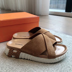HM INFRA SANDAL CAMEL SUEDE