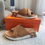 HM INFRA SANDAL CAMEL SUEDE