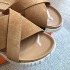 HM INFRA SANDAL CAMEL SUEDE