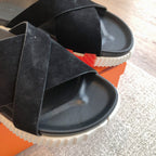 HM INFRA SANDAL BLACK SUEDE
