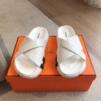 HM INFRA SANDAL WHITE CALFSKIN