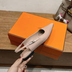 HM Lover Pump 40mm Beige Galet Calfskin 429022