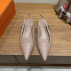 HM Lover Pump 40mm Beige Galet Calfskin 429022