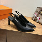 HM Lover Pump 80mm Black Calfskin 429025