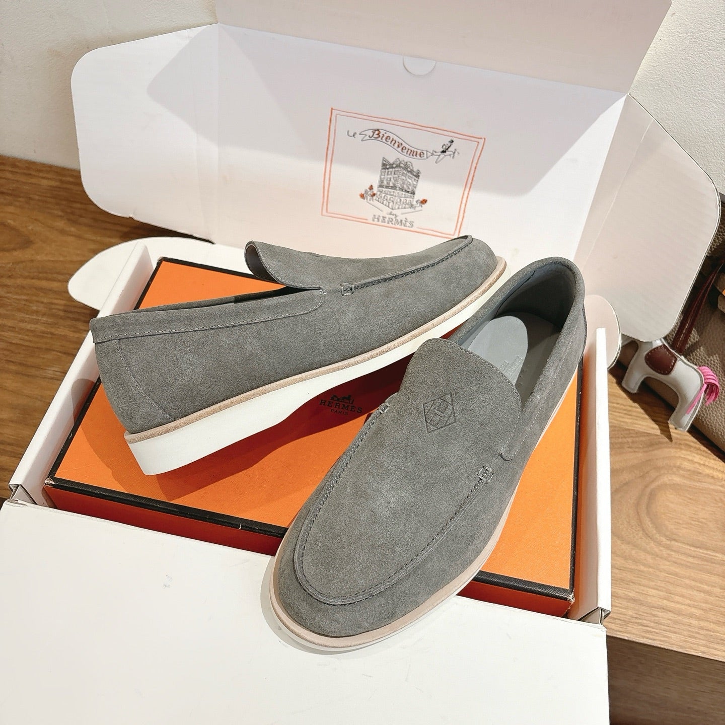 HM Impact Loafers Grey Suede 526168