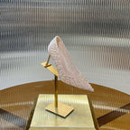 RC Scarpin Shoe 7.5cm Pink Rhinestone Sheepskin 281988