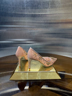 RC 25C Diamond High Heels Wedding Shoes Pink Sheepskin Rhinestone 275791