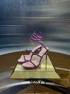RC 25C Snake-Shaped Sandals 9.5cm Purple Sheepskin 310628