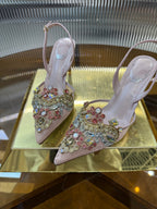 RC 25C Retro Slingbacks 7.5cm Gradient Pink Sheepskin 310637