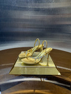 RC 25C Diamond Sandals Gold Sheepskin Rhinestones 314824