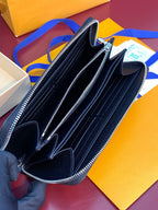 LV x TM Zippy Wallet Black Multicolor Monogram Canvas