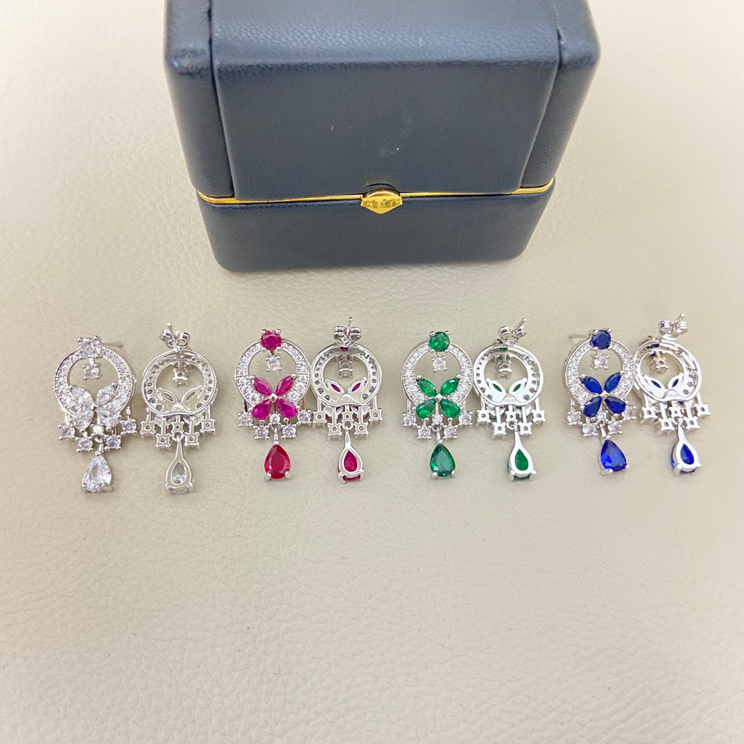 Graff New Popular Colorful Tassel Butterfly Earrings