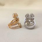 BVL Full Diamond Windmill Ring