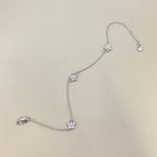 Graff New Mini Three-Flower Sliver Bracelet