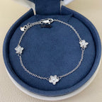 Graff New Mini Three-Flower Sliver Bracelet