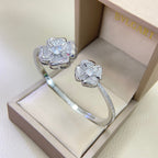 BVL Flower Full Diamond Double Windmill Bracelet