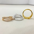 HM Buckle Diamond 3 Ring